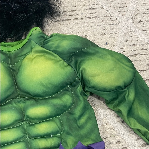 Marvel Kids Hulk Green and Purple Superhero Costume - Picture 4 of 15